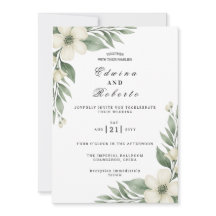 Rustieke witte gardenia en eucalyptus bruiloft