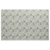 Rustieke witte groene botanische vintage boho bloe stof (Fat Quarter)