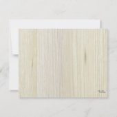 Rustieke Witte Hout bruiloft Dank u fotokaarten Bedankkaart (Achterkant)