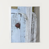 Rustieke witte hout fotografie achtergrond wandkleed (Voorkant)