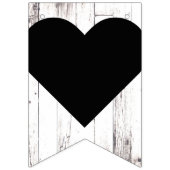 Rustieke witte hout land schuur Mr. Mrs. Wedding Vlaggetjes (Derde vlag)