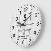 Rustieke Witte Houten 5e Trouwdag Huwelijkscadeau Grote Klok (Hoek)