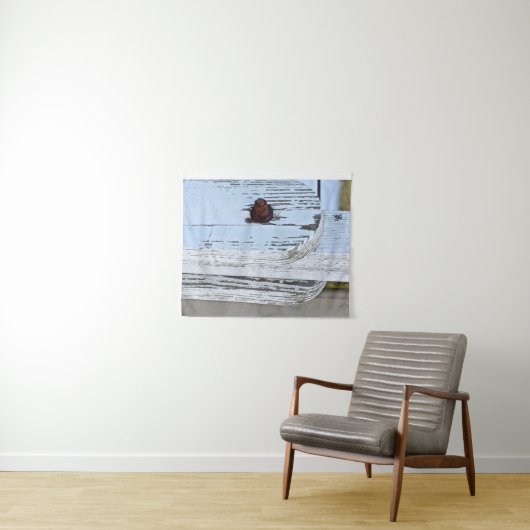 Rustieke witte houten fotografie achtergrond wandkleed (In Situ (horizontaal))