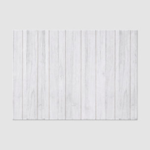 Rustieke witte houten patroon Shabby Cottage boerd Tissuepapier