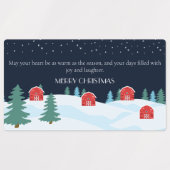 Rustieke witte kerst labels (Design 2)
