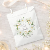 Rustieke witte Magnolia krans aangepaste bruiloft Bedankzakje (Geknipt)