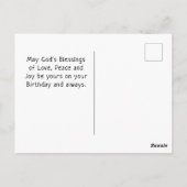 Rustieke Witte Omheining Bloemige Inspirerende Ver Briefkaart (Achterkant)