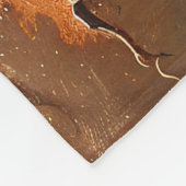 Rustieke Witte Pompoen Schilderij Fleece Deken (Hoek)