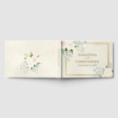 Rustieke witte rozen & Eucalyptus Elegante bruilof Gastenboek (Volledig)