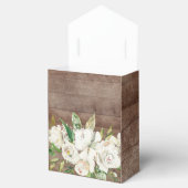 Rustieke Witte Rozen Meisjes Baby shower Favor Box Bedankdoosjes (Geopend)