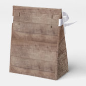 Rustieke Witte Rozen Meisjes Baby shower Favor Box Bedankdoosjes (Achterkant)