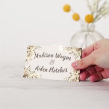 Rustieke witte rozen trouwtafel No. Plaats Kaart