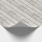 rustieke witte schuur hout schuur bruiloft gunst cadeaupapier (Hoek)