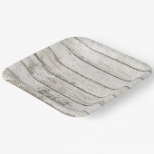 rustieke  witte schuur hout schuur bruiloft gunst papieren bordje (Gebogen)