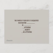 rustieke  witte schuur hout schuur bruiloft RSVP Uitnodiging Briefkaart (Achterkant)