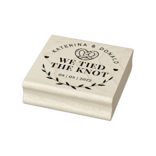 Rustieke Witte Vintage Knoop Trouwstempel Rubberstempel