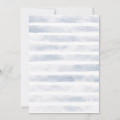 Rustieke Witte Waterverf Nautische Scheepsbruiloft Kaart (Achterkant)