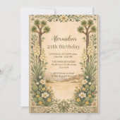 Rustieke Woestijn Botanicals Verjaardag Kaart (Voorkant)