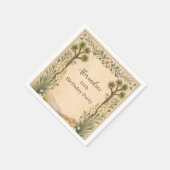 Rustieke Woestijn Botanische Verjaardag Servet (Hoek)