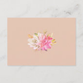 Rustieke woestijn Succulent Bruiloft Receptie Info Informatiekaartje (Achterkant)