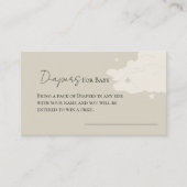 rustieke wolk minimal Luiers voor baby Aanvraag Informatiekaartje (Voorkant)