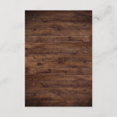 Rustieke Wood  Lace Hotel Accommodatie Informatiekaartje (Achterkant)