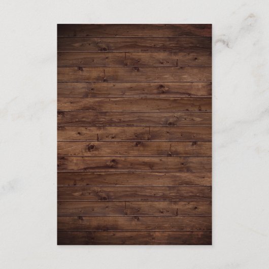 Rustieke Wood Lace Hotel Accommodatie Informatiekaartje (Achterkant)