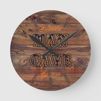 Rustieke Wood Look Wandklok voor Man Cave