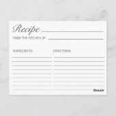 Rustieke Wood & White Lace Vrijgezellenfeest Recep Briefkaart (Achterkant)