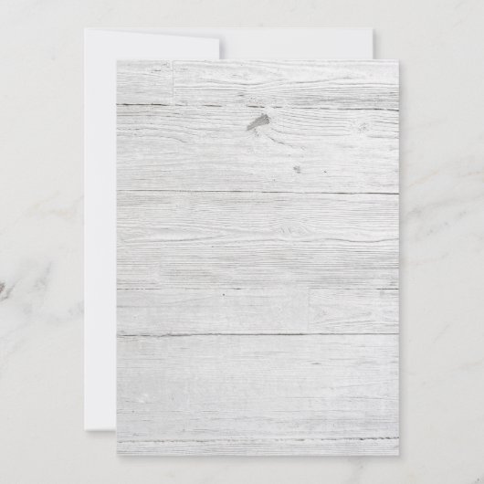 Rustieke Wood & Wreath Engagement Party Uitnodigin Kaart (Achterkant)