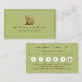 Rustieke Woodgrain Style Bakery Stand Mixer Logo B Klantenkaartje (Voorkant / Achterkant)