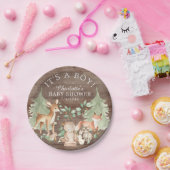 Rustieke Woodland Animals Baby shower 7" Bord (Feest)
