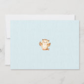 Rustieke Woodland Boys Baby shower Invitation Kaart (Achterkant)