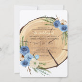 Rustieke Woodland bruiloft thema Kaart (Voorkant)