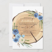 Rustieke Woodland bruiloft thema Kaart (Voorkant)