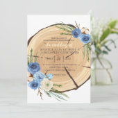 Rustieke Woodland bruiloft thema Kaart (Staand voorkant)