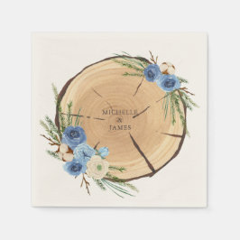 Rustieke Woodland bruiloft thema Servet