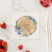 Rustieke Woodland bruiloft thema Servet (Insitu)