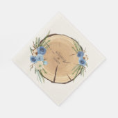 Rustieke Woodland bruiloft thema Servet (Hoek)