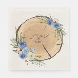 Rustieke Woodland bruiloft thema Servet