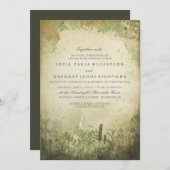 Rustieke Woodland bruiloft uitnodiging (Voorkant / Achterkant)