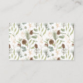 Rustieke Woodland bruiloft website RSVP Visitekaartje (Achterkant)