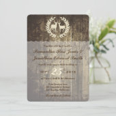 Rustieke Woodland Buck and Deer Wedding Uitnodigen Kaart (Staand voorkant)