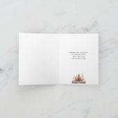 Rustieke Woodland Christmas Folded Feestdagen Kaart (Binnen)