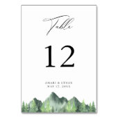 Rustieke Woodland Forest Mountain Kaart (Achterkant)