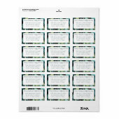 Rustieke Woodland Green Holiday Etiket (Full Sheet)