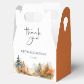 Rustieke Woodland herfst bos bruiloft Bedankdoosjes (Geopend)