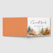 Rustieke Woodland herfst bos bruiloft Gastenboek (Volledig)