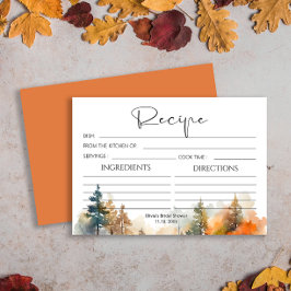 Rustieke Woodland herfstrecept Kaart