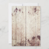 Rustieke Woodland Herten Bloemen Eerste Verjaardag Kaart (Achterkant)